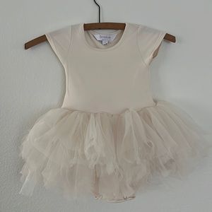 Cream Ivory I love plum tutu